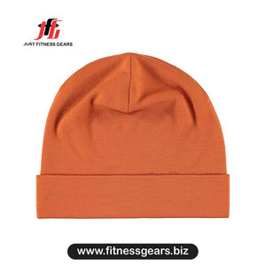 Bonnet en tricot uni unisexe 100% acrylique, style décontracté pour adultes, taille 56-58 cm - Product Image 2