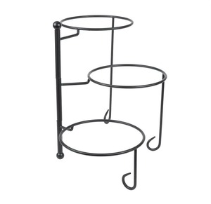 Minimalist Metal Chair <b>Easel</b> Frame Black Geometric Industrial Floor Mount Durable Living Room Home Decor - Product Image 3