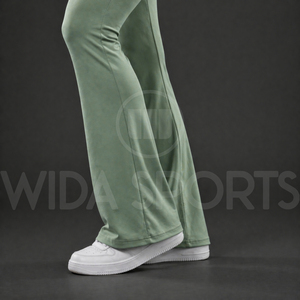 Conjunto de Yoga Personalizado para Mujer, Pantalones Acampanados, Leggings con Cintura Elástica, Top de Manga Larga, Elástico, Transpirable, de Secado Rápido, para Gimnasio y Entrenamiento - Product Image 6