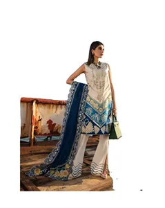 Salwar Kameez праздничная одежда дизайнерское свадебное пакистанское индийское платье из Болливуда дизайнерская коллекция белых роскошных газонов 2023