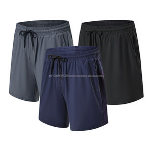 Maille Offre Spéciale avec poches zippées Polyester Hommes Running Hommes Sports Compression Athletic Shorts - Product Image 5