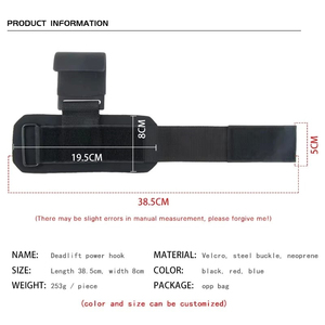 Customizable Options Unisex Breathable Cotton Wrist <b>Strap</b> Weight <b>Lifting</b> Support Training Gym Wrist with Hot Selling - Product Image 6