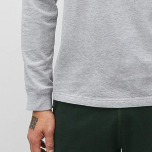 T-shirts Homme Hip Hop Oversize 100% Coton Manches Longues Col Rond Respirants Écologiques Personnalisables Prix de Gros 2026 - Product Image 3