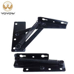 Black Spring Furniture Hinge Return Hinge Metal Hardware for Cabinet Furniture wooden box bench - Product Image 1
