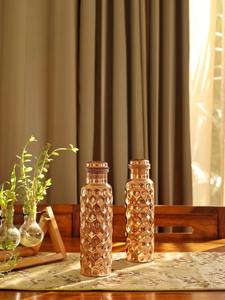 Bouteille Ayurvédique Martelée en Cuivre Naturel pour Yoga, Fitness, Hydratation et Détox, Personnalisable, Résistante à l'Ébullition, Design Moderne, Cuivre Traditionnel - Product Image 3