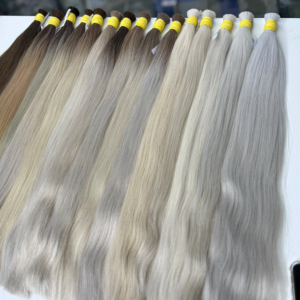 Extensiones de Cabello Liso al Por Mayor, Color Rubio, 100% Cabello Vietnamita Virgen, Todas las Longitudes de 12 a 32 Pulgadas - Product Image 1
