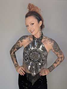 Flecos de Borlas con Cuentas de Alta Calidad, Adorno de Flecos de Tubo de Vidrio para Vestido de Novia, Accesorios para Vestido de Baile Latino - Product Image 6