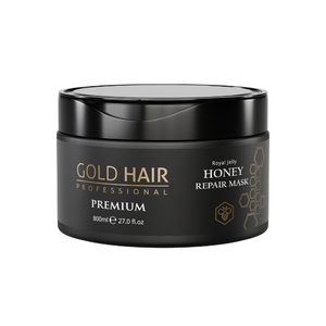 Crema Capilar Profesional Gold Hair Honey - Fórmula Concentrada para Suavizar, Hidratar, Nutrir, Reparar el Cabello y Proteger el Color - Product Image 1