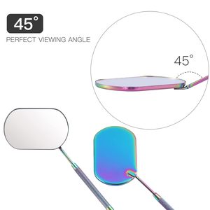 Professional Eyelash Extension <b>Mirrors</b> HD Glass Stainless Steel Handle <b>Lighted</b> 3x Custom Lash <b>Mirrors</b> - Product Image 2