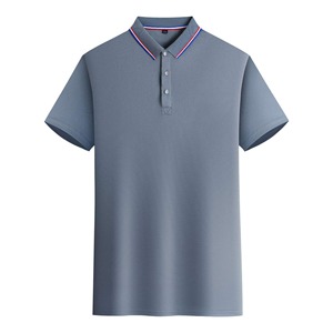 Chemises polo pour hommes avec design à rayures contrastées, étiquettes privées acceptables, vente directe, t-shirts polo pour adultes et garçons. - Product Image 6