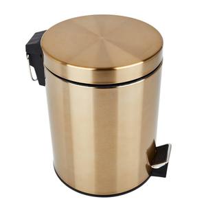 Hot Selling Indoor Creative Stainless Steel Dustbin Vintage Round Open Top Metal Trash Can For Hotel Use In Reasonably Priced - Product Image 2