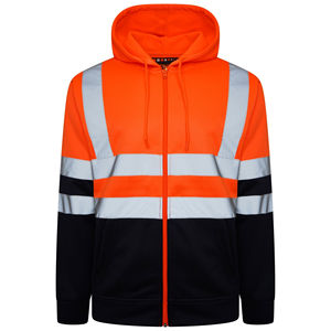 Sudadera con Capucha de Alta Visibilidad Reflectante, EN ISO 20471 ANSI Clase 3, Amarilla, Manga Larga, para Trabajadores y Topógrafos - Product Image 4