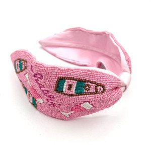 Stylish Handmade Eco-Friendly Durable <b>Beaded</b> <b>Headband</b> Butterfly Embroidery Multicolor Beads Pattern Knotted Padded Hair - Product Image 4