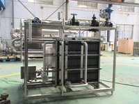 Pasteurisateur à plaques entièrement automatique pour lait, 500L-20000L, avec moteur et composants de roulement, prix usine