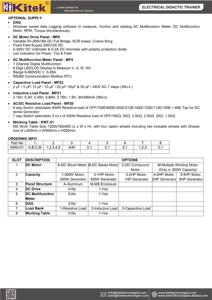 เครื่องฝึกอบรมไฟฟ้า Kitek KMG-01-I มอเตอร์-เครื่องกำเนิดไฟฟ้า อุปกรณ์ฝึกอบรมวิชาชีพ ทำจากอะลูมิเนียมและพลาสติก ABS สำหรับการศึกษา - Product Image 5