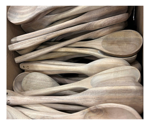 Cucharas de Té de Madera Hechas a Mano con Acabado Liso, Ecológicas, Producción en Masa, Soporte para Marca Privada - Product Image 1