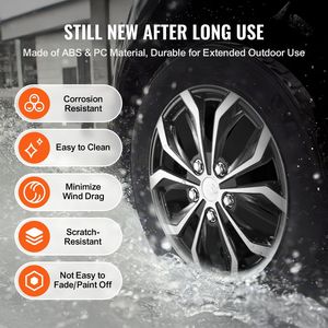 Copricerchi Robusti e Durevoli da 15 Pollici in ABS con Coprivalvola a Scatto, Resistenti ai Graffi - Product Image 6