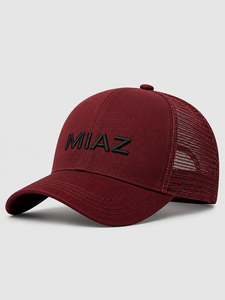หมวกแก๊ปตาข่าย MIAZ Sports Trucker แบบ 6 แผง ปรับได้ 男女兼用 สวมใส่สบาย ระบายอากาศ กันน้ำ รับผลิตแบบ OEM - Product Image 5