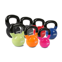 Kettlebell revêtu de vinyle pour la musculation à domicile et en salle de sport commerciale BRA1037