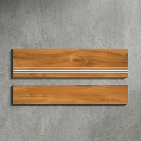 Vistaar Marchepied en porcelaine émaillée mate antidérapante 1200x300mm Riser 1200x200mm Carreaux de bois 11mm Escalier