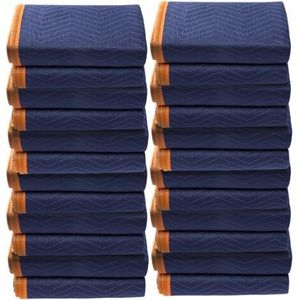 Extra Large <b>Heavy</b>-Duty Moving <b>Blankets</b> 4.4 lb Quilted Shipping Furniture Covers Machine Made Thick Portable Area Rugs Sets - Product Image 4