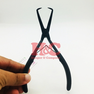 HOOPER COMPANY Pince à extensions capillaires professionnelle étanche, en acier inoxydable doré, pour micro-anneaux, avec logo durable et boucle facile - Product Image 4