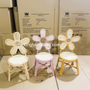 Chaise pour enfants en rotin faite à la main pour fête d'anniversaire, siège tressé naturel pour enfants pour événements de mariage et location - Product Image 1