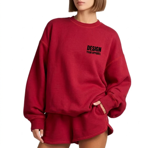 Ensemble haut à col montant et short pour femme, doux et confortable, style décontracté, vêtements élégants pour tous les jours - Product Image 1