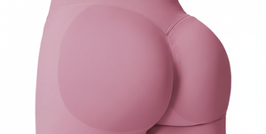 Shorts de course pour femmes, haute respirabilité, compression solide, sans couture, doux, extensibles, côtelés, avec effet froncé aux fesses, réversibles et à séchage rapide - Product Image 5