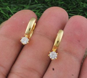 Luxury Gold Plated Drop <b>Earrings</b> AAA CZ Stone Bridal <b>Wedding</b> <b>Earring</b> Bridal And Party Jewelry - Product Image 5