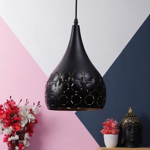 Modern Industrial Pendant <b>Light</b> Pack Cutout Pattern Hanging <b>Ceiling</b> Fixtures Contemporary Overhead Lamps for Home Cafe and Bar - Product Image 6