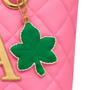   Bolso Tote de Moda para Mujer en Rosa y Verde, Diseño con Letras de Inspiración Griega, Asa Superior, Bolso de Hombro, Gran Capacidad, Bolso para Uso Diario - Product Image 5