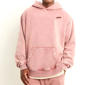 Nouveau design, best-seller : Sweat à capuche décontracté pour homme, hiver, respirant, léger, délavé à l'acide, 100 % coton, personnalisable, prix bas - Product Image 1