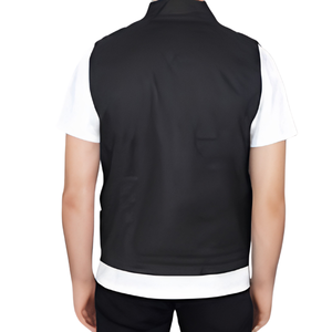 Chaleco de Lona 100% Algodón Encerado, Resistente al Agua y al Viento, para Trabajo y Motociclismo, Aislante para Verano, con Botones - Product Image 3