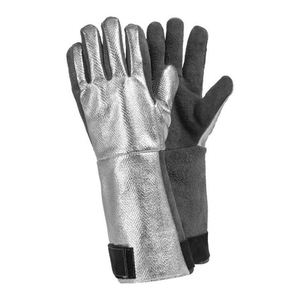 Guantes de Soldadura de Cuero Vacuno y Aluminio, Resistentes al Fuego, a la Abrasión y de Alta Resistencia, para Bomberos y Seguridad Laboral - Product Image 6