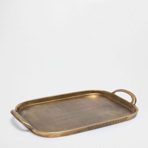 Bandeja de Servir Moderna de Acero Inoxidable Dorado, Rectangular, Decorativa, para el Hogar, Cocina, Comedor, Acabado Pulido - Product Image 4