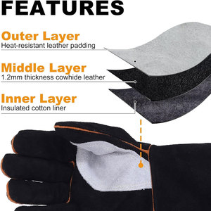 Gants de sécurité résistants à la chaleur, respirants, à doigts entiers, confortables et légers - Product Image 6