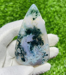100% Natural <b>Moss</b> <b>Agate</b> Loose Gemstones Trimurti Gems Custom Size Cabochon Assorted Jewelry Wholesaler Mix Shape 25-80mm - Product Image 4