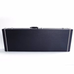 ST High Grade Electric Guitar <b>Case</b> Square <b>Hard</b> <b>Shell</b> with Microgroove Flat Black Replaces 47163782 for Instruments - Product Image 2