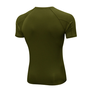 High Quality Custom Workout Short Sleeve Gym Sport Top T Shirt Shirt Men Compress Training Fitness Gym Wear - Product Image 4