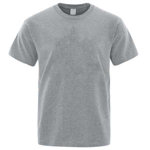 Camiseta Casual Personalizada para Hombre, 100% Algodón, Impresión de Logotipo de Alta Calidad, Talla Grande, Transpirable, Gruesa, Resistente, de Manga Corta, Tejida - Product Image 4