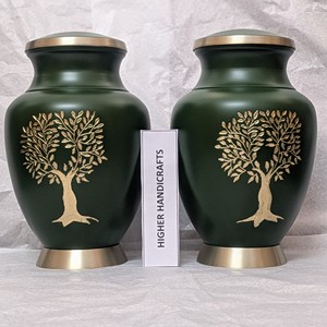 <b>Large</b> Modern Handmade Aluminum Cremation <b>Urns</b>-Decorative Funeral <b>Urn</b> with Custom Designs Durable & <b>Large</b> Capacity - Product Image 2