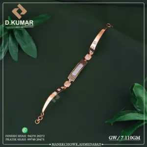 Bracelet de mode D.Kumar en or jaune 18 carats avec diamant rond taille brillant, bijoux inaltérables pour femme, certifié BIS HALLMARK - Product Image 2