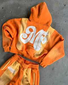 Unisex 100% Cotton Casual Solid Sweat Suits Set High Custom Embroidery Hoodie Sweatpants Heavyweight Baggy Men Winter OEM - Product Image 4