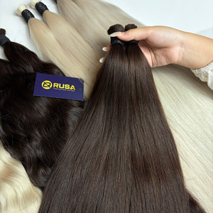 ผมต่อแบบเวอร์จิ้นแท้ ขายส่งจำนวนมาก สีตามสั่ง ซุปเปอร์ดับเบิ้ลดรอน ไม่มีส่วนผสมของเส้นผมสังเคราะห์ ผมแท้เวียดนาม - Product Image 3