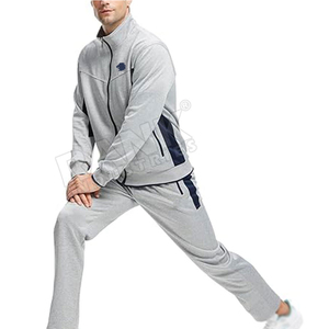 Conjunto deportivo ligero para hombre, traje para correr al aire libre, conjunto deportivo con cremallera para hombre, conjunto para trotar, ropa deportiva para fitness. - Product Image 4