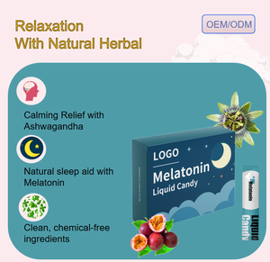 Gel de mélatonine pour le sommeil, fabriqué en usine GMP, aide au sommeil, compléments liquides OEM, bonbons liquides à la mélatonine avec vitamine B6 - Product Image 4