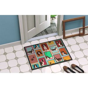 Felpudo Springer Spaniel Inglés Lotes de hígado Interior Exterior Antideslizante Lavable Alfombra de pila baja 24H X 36W para entrada de puerta delantera - Product Image 4