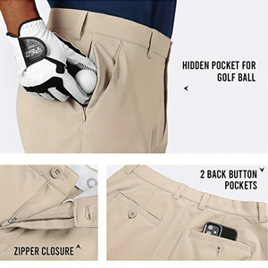 Shorts de travail décontractés pour hommes, taille mi-haute, 13 pouces, grande taille, coupe ample, multi-poches, respirant, durable, longueur genou, cargo, 100% coton - Product Image 4