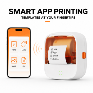 B21 2 Inch Portable <strong>Bluetooth</strong> Thermal <strong>Printer</strong> 203DPI Inkless Mini <strong>Label</strong> and Note <strong>Printer</strong> with Smart App - Product Image 4